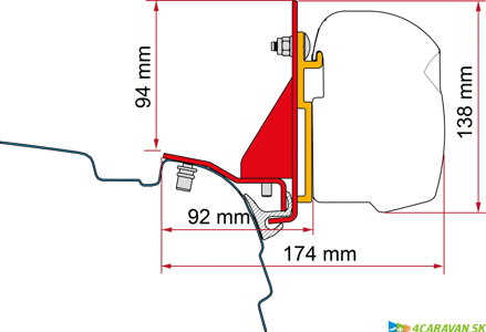  Adapter-Kit Multirail Reimo Mod. 23
