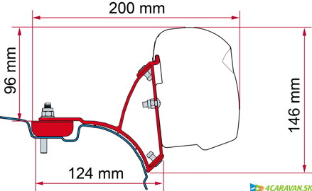 Adapter F43 Kit VW T5-T6 Multivan