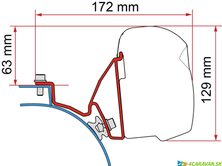 Adapter F43 Kit VW T5/T6 California