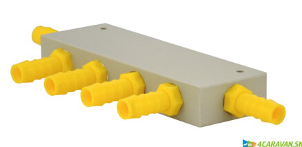 WeißGELB® rozdeľovací blok vody – 5 vývodov WeißGELB® rozdeľovací blok vody – 5 vývodov