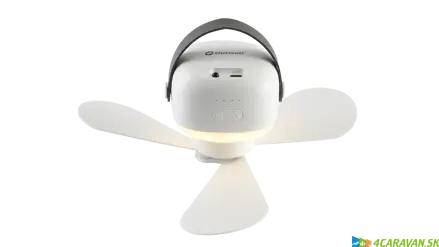 Outwell Aurelios Rechargeable Fan – dobíjateľný stropný ventilátor s LED osvetlením