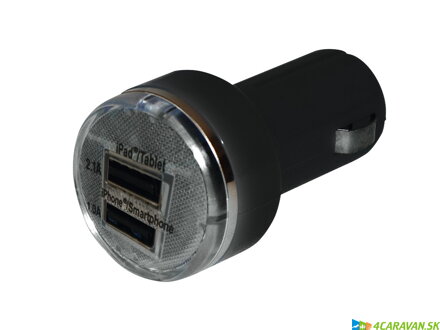 Dual USB nabíjací adaptér 12–24 V – s LED indikáciou