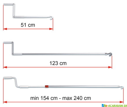 Fiamma Markisenkurbel – kľuka na ovládanie markízy