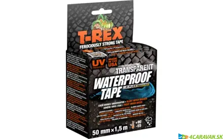 T-Rex Waterproof Tape – transparentná opravná páska 1,5 m × 50 mm T-Rex Waterproof Tape – transparentná opravná páska 1,5 m × 50 mm