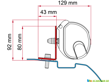 Adapter F35 Kit  Nissan NV200 / Evalia / Mitsubishi Delica