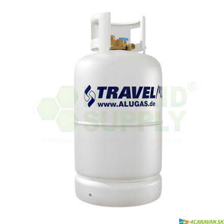 ALUGAS Travel Mate 2.0 – plniteľná plynová fľaša 27 l s 80 % multiventilom a elektronickým meraním hladiny