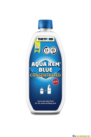 Thetford Aqua Kem Blue Konzentrat 0,78 L – silná kvapalina do chemického WC Thetford Aqua Kem Blue Konzentrat 0,78 L – silná kvapalina do chemického WC