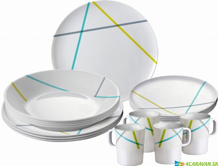BRUNNER LINES – melamínová súprava riadu 16 ks BRUNNER LINES – melamínová súprava riadu 16 ks