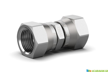 DREHMEISTER spojovací diel 2 × G 3/4 UNF vnútorný závit – galvanizovaná oceľ