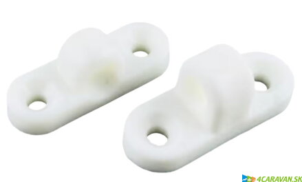 Nástenné očká horizontálne plastové (sada 3 ks)