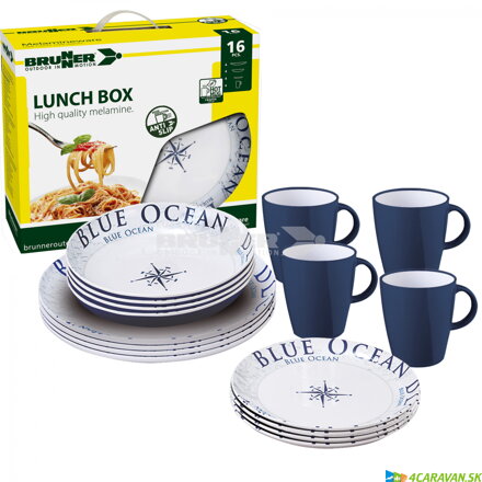 Brunner Lunch Box Blue Ocean – 16-dielna sada riadu Brunner Lunch Box Blue Ocean – 16-dielna sada riadu