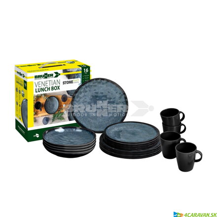 Brunner Lunch Box Venetian – 16-dielna sada riadu z melamínovo-minerálnej zmesi Brunner Lunch Box Venetian – 16-dielna sada riadu z melamínovo-minerálnej zmesi