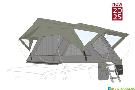 FIAMMA Moonlight strešný stan – modely 140 a 180