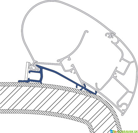 Adaptér DOMETIC PerfectRoof – Hymer SX (400 cm)