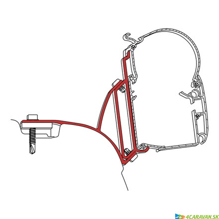 Adaptér DOMETIC – VW T5 Multivan (3-dielna sada)