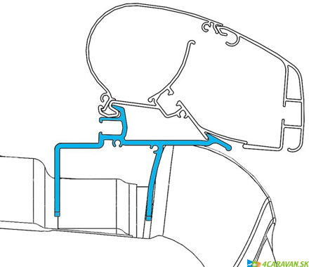 Adaptér DOMETIC PerfectRoof – VW Crafter od 2017 (3-dielna sada)