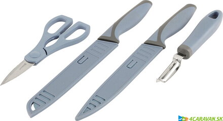 Outwell Chena Knife Set – kuchynský set s nožmi, škrabkou a nožnicami