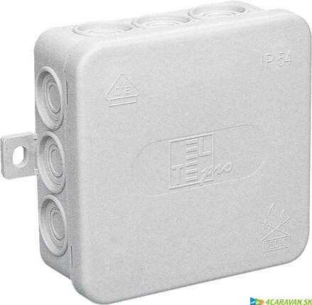 Rozbočovacia krabica do vlhkého prostredia – sivá