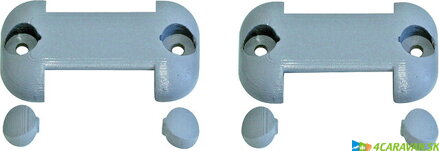 Fiamma úchytky na pripevnenie organizéra 2 ks, sivá Fiamma úchytky na pripevnenie organizéra 2 ks, sivá