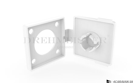 Drehmeister štvorcový kryt plniaceho ventilu LPG HK Flat – biely