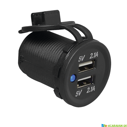 ProPlus USB dvojitá vstavaná zásuvka 2x2100mA – 12/24V