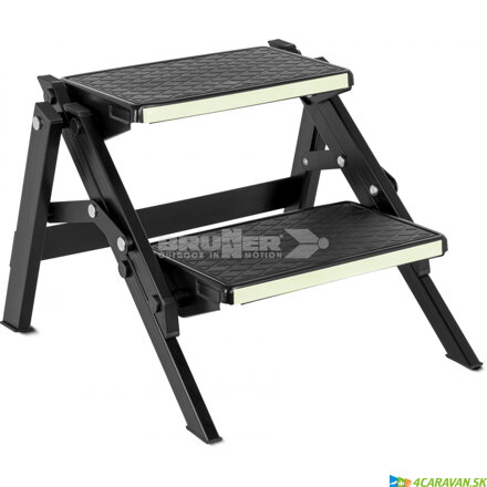 Brunner Ruckstep Black Fluo – Skladací hliníkový schodík