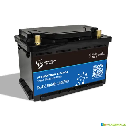 Ultimatron ULS-12-100-LN3 – LiFePO4 batéria 12,8 V / 100 Ah pod sedadlo s Bluetooth