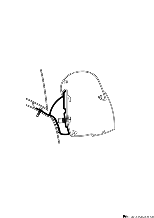 Adapter TO 5102 Hymer Car 302-Ducato H1