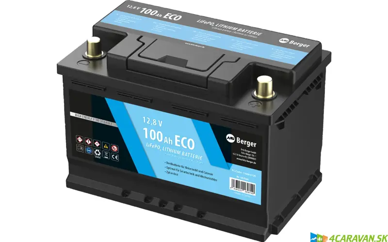 LiFePO4 Lithium batéria Eco 100 Ah 12V s BMS