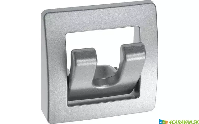 FAWO skladací vešiak s 2 háčikmi - strieborný