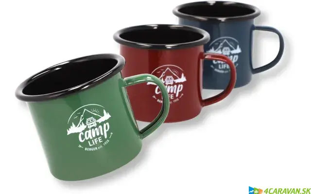 Camplife smaltovaný hrnček 330 ml – viac farieb