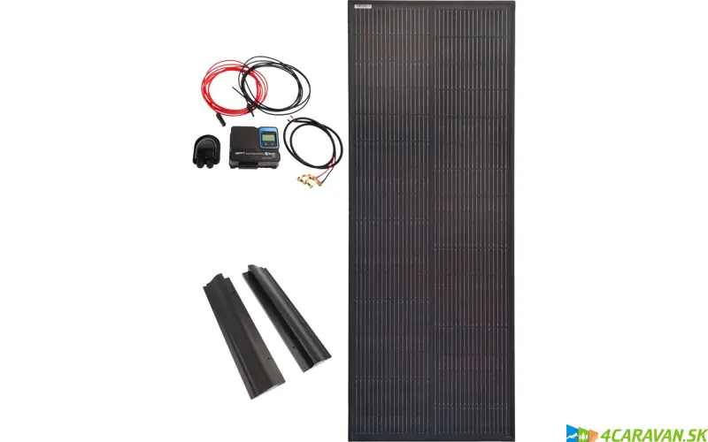 Kompletný solárny systémDeluxe 100 W – panel + MPPT regulátor