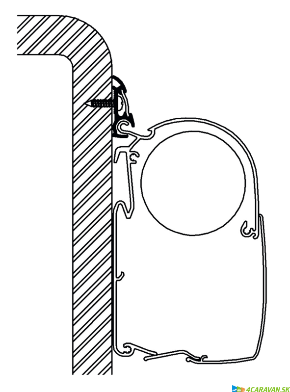 Luxusná kédrová hliníková lišta – 600 cm