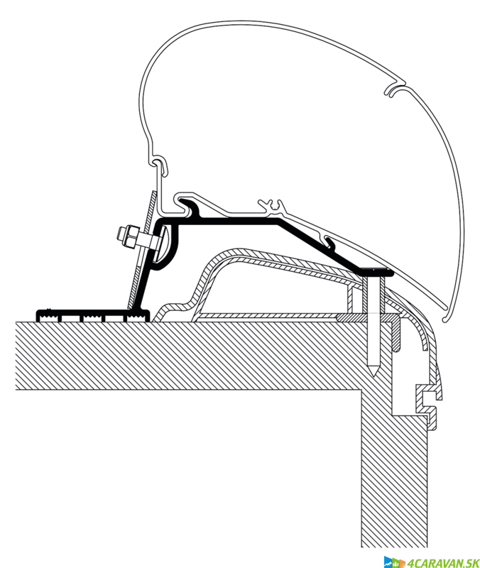 Thule adaptér Hobby Premium od 2012 – pre strešné markízy Omnistor