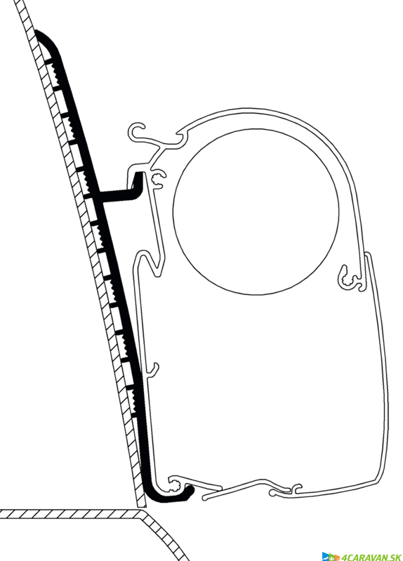 Adaptér Renault Master vysoká strecha H3 – sada (2 ks)