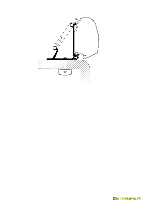 Univerzálny adaptér Roof – sada (3 × 8 cm)