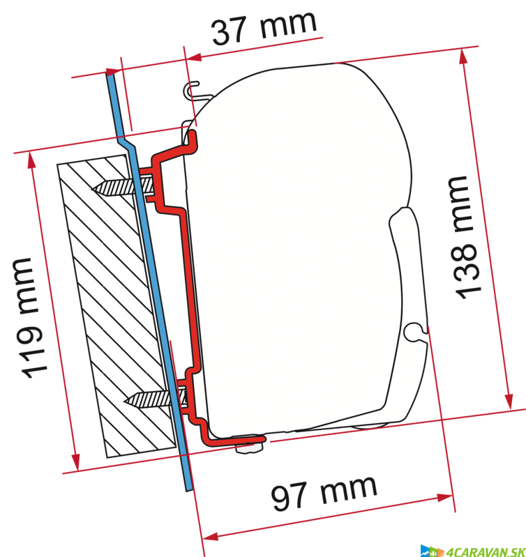 Adapter Ford Transit High Roof