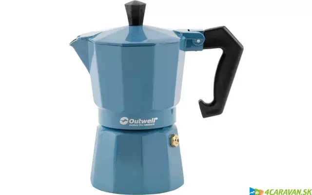 Outwell Manley M espresso kávovar – hliníkový, 100 ml, pre 2 šálky