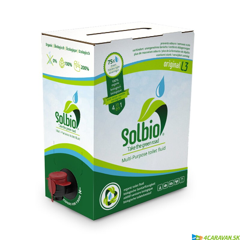 Solbio Original 3 l – ekologická kvapalina do chemického WC