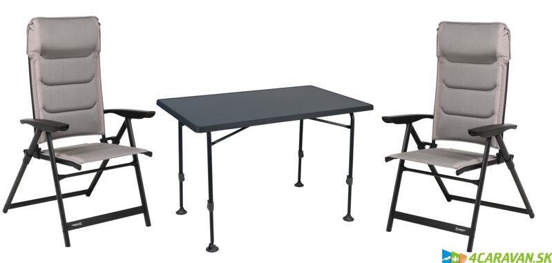 CAMPERDICE Evolution set 1 kreslá 2 ks + stôl 100 x 68 cm