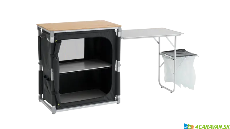Outwell Padres– Kempingová kuchynská skriňa s bočným stolíkom
