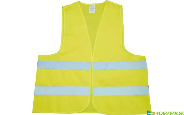 Reflexná bezpečnostná vesta –  žltá, certifikovaná podľa EN 471