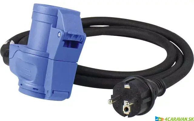 AS Schwabe adaptér – ochranná zástrčka + CEE kombinovaná spojka (3-pólová)