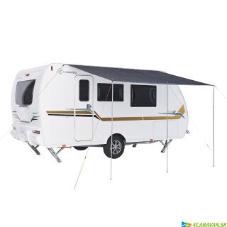 TRIGANO slnečná clona – 300 × 220 cm, s podpernými tyčami