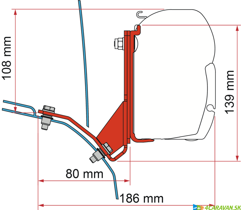 Adap.-Kit FD H2 Lift Roof-Hymercar-Pössl