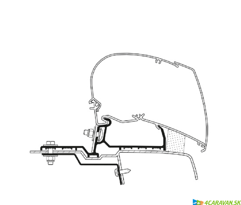 Thule adaptér Renault Master / Opel Movano (x62) od 2010 – G2 do 2022