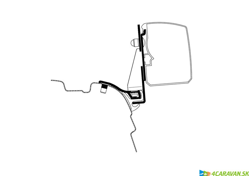 Adapter T 3200 - VW T5-T6 Multi Rail