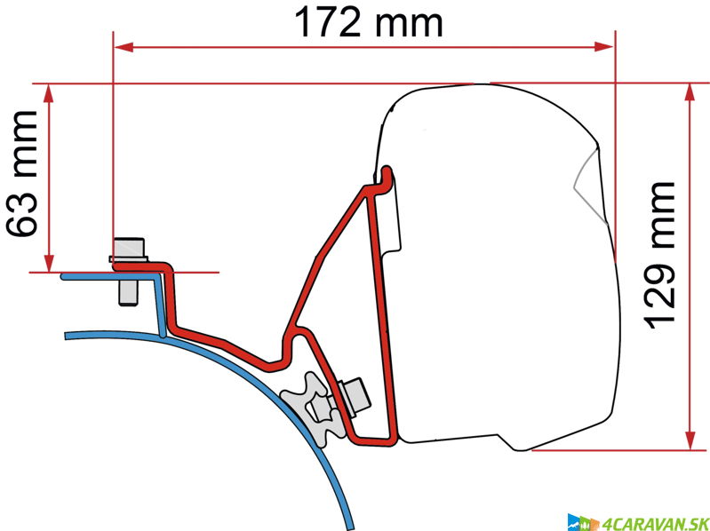 Adapter F43 Kit VW T5/T6 California