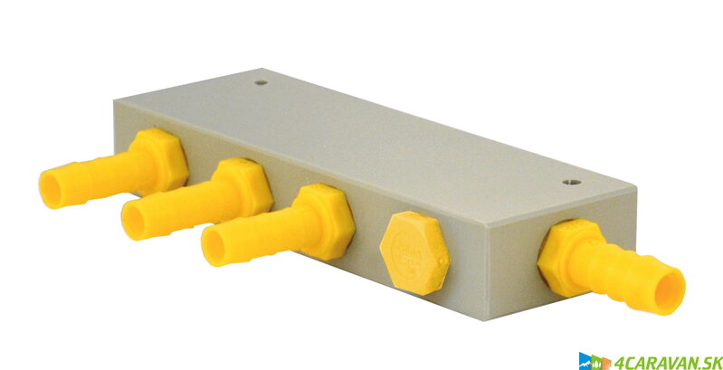 WeißGELB® rozdeľovací blok vody – 3 vývody WeißGELB® rozdeľovací blok vody – 3 vývody