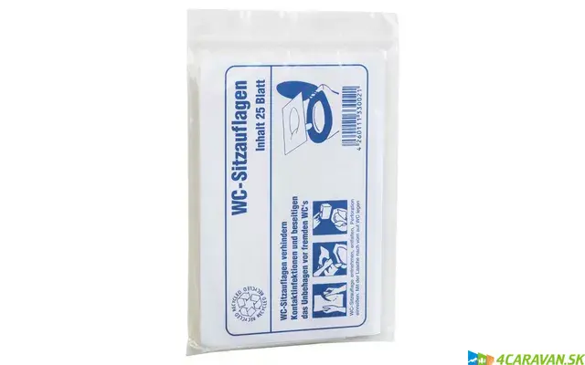 WC sedadlá – hygienické kryty na verejné toalety (25 ks)